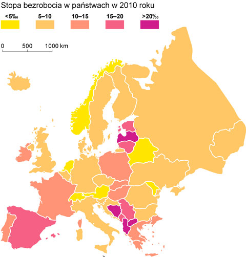 stopa bezropbocia w europie mapa