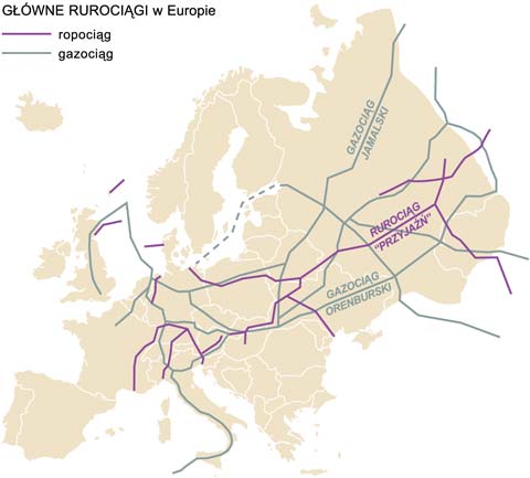 rurocigi ropocigi gazocigi w europie mapa
