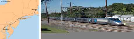 Szybka kolej amerykańska Acela Express