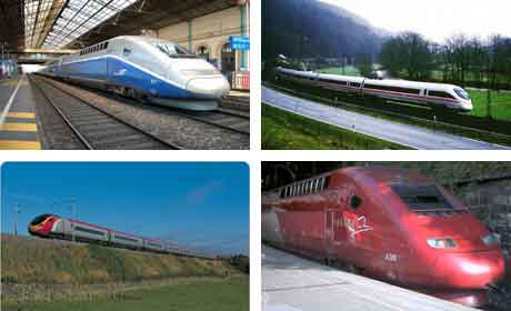 Szybkie pociągi europejskie - TGV, ICE, PENDOLINO, THALYS