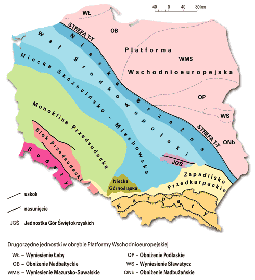 Polska – jednostki tektoniczne